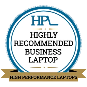 Highly Recommended Business Laptop Award
