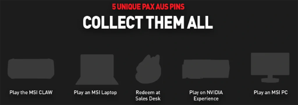 PAX 2024 MSI Stand Stamps