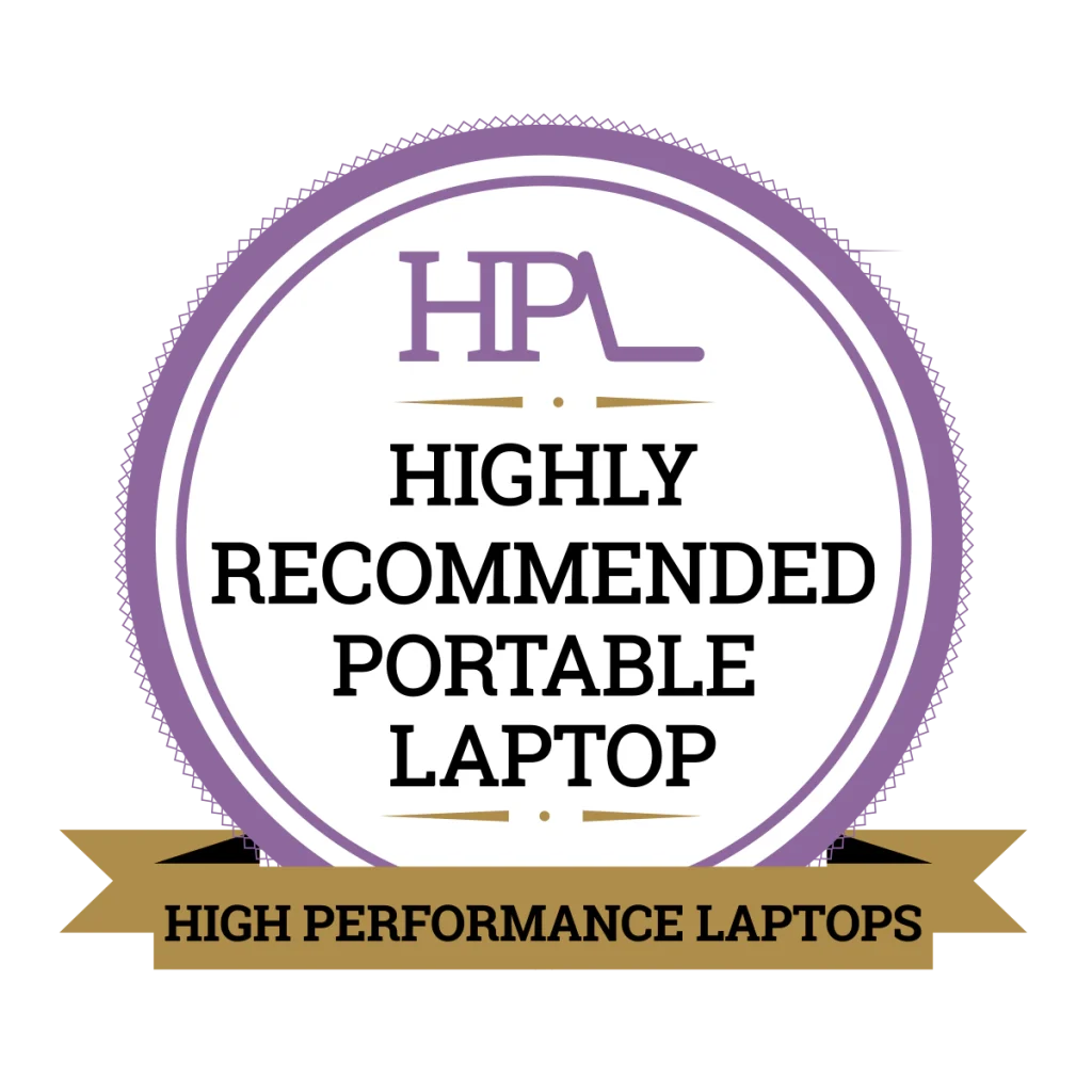 High Recommended Portable Laptop Award