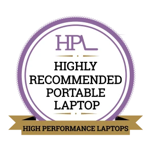 High Recommended Portable Laptop Award