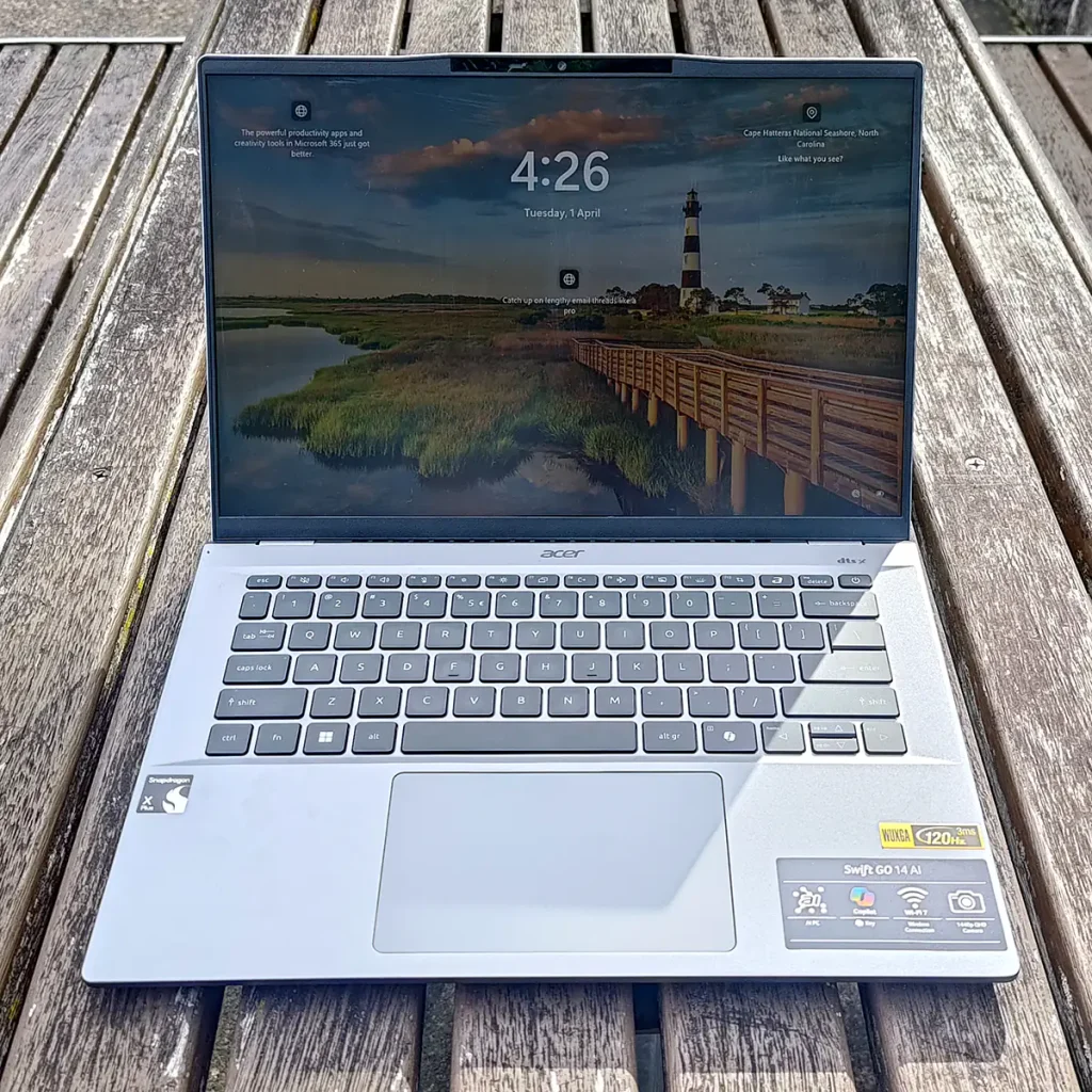 Acer Swift Go 14 Ai front view