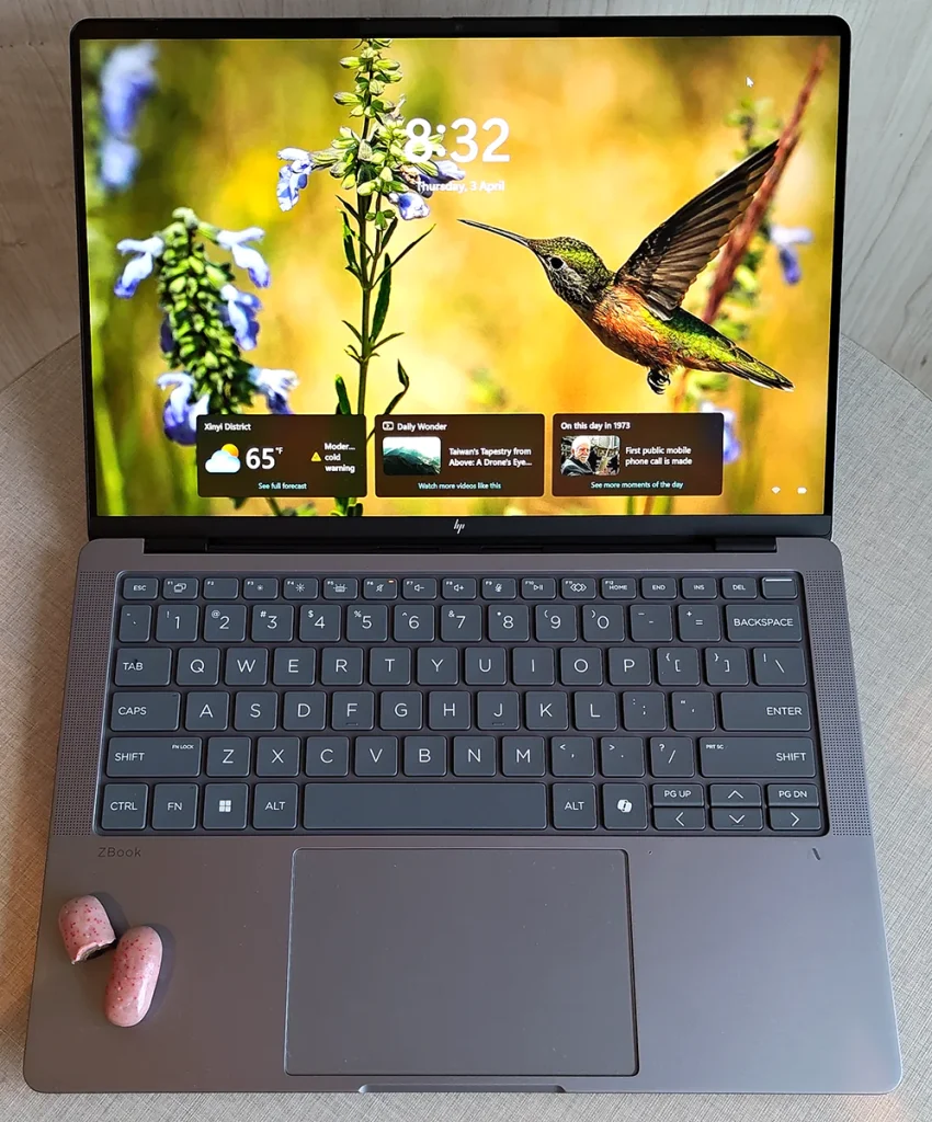 HP ZBook Ultra G1a 14 laptop open