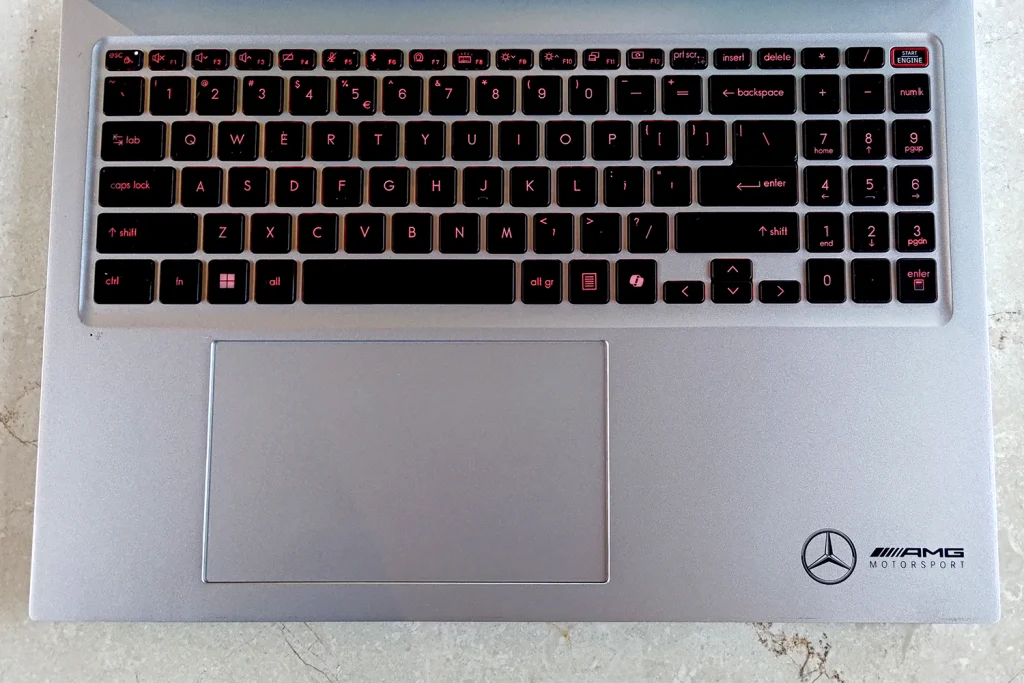 MSI Prestige 16 AI+ Mercedes-AMG keyboard